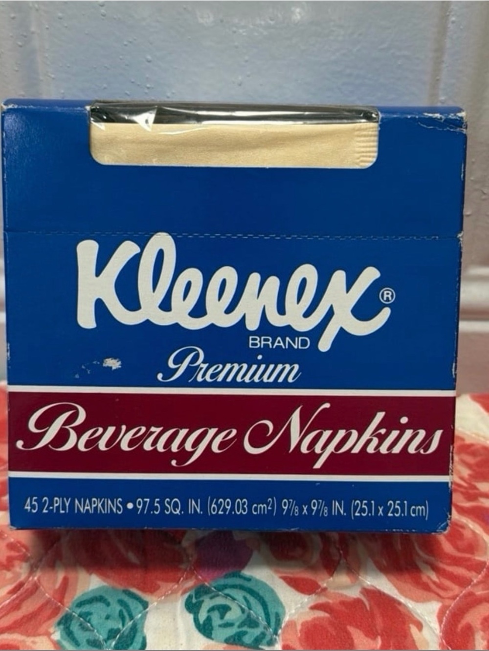 Vintage 1989 Kleenex Premium Beverage 2-Ply Napkins